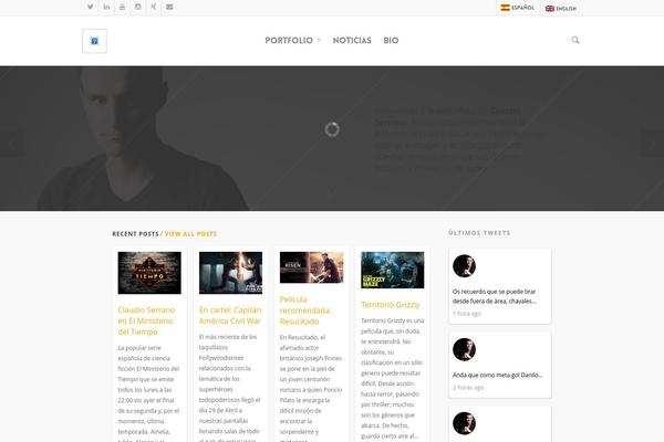 Salient theme site design template sample