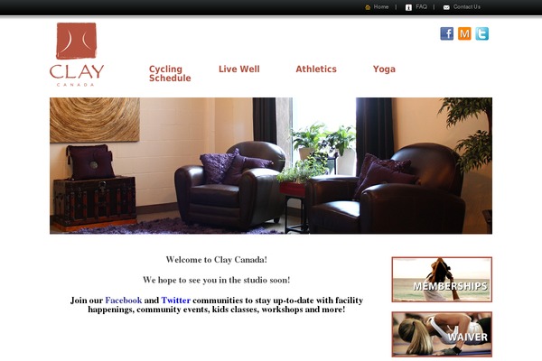 Clay theme site design template sample