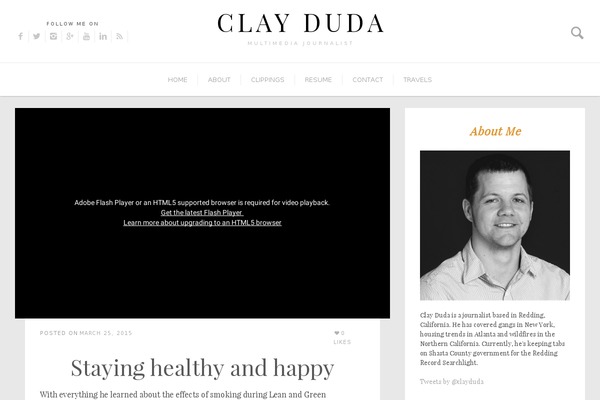 clayduda.com site used Readolog