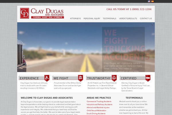 claydugas.com site used Whiteside