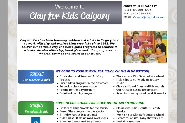 Chameleon Child theme site design template sample