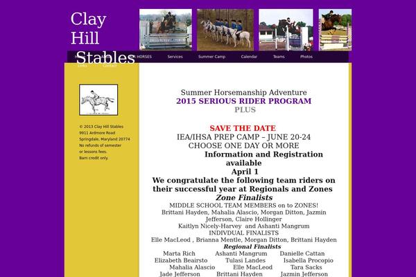 clayhillstables.com site used Anther