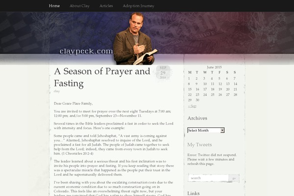 claypeck.com site used Elegant-grunge.1.0.3