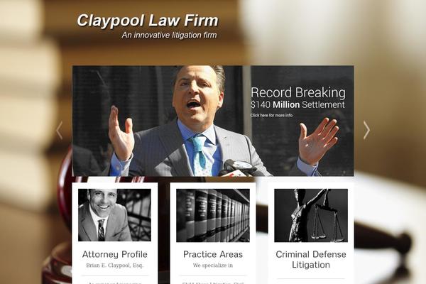 claypoollawfirm.com site used The Firm