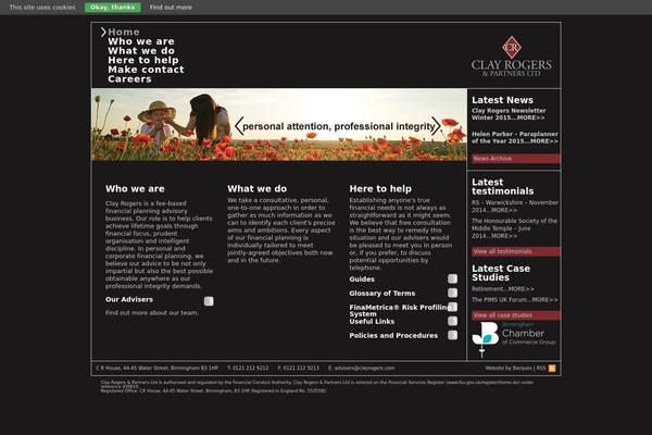 clayrogers.com site used Clayrogers_wp