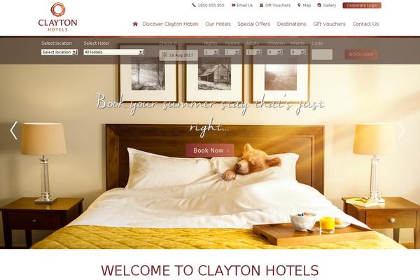 claytonhotels.com site used Clayton2018