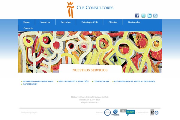 clbconsultores.cl site used Clb