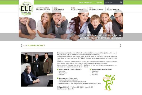 Clc theme site design template sample