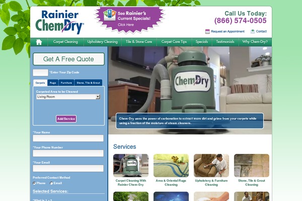 cleananddry.biz site used Templateeleven
