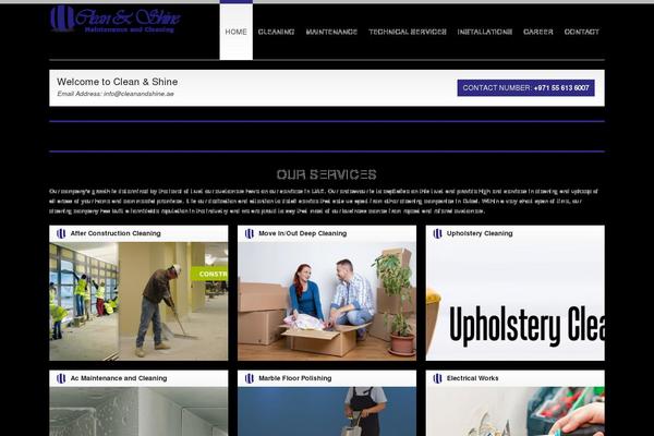 cleanandshine.ae site used Cleangold-theme