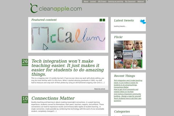 cleanapple.com site used Cleanblog