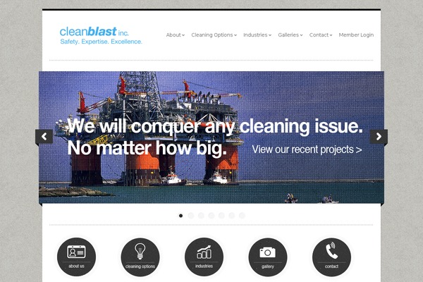 cleanblastinc.com site used Splaty