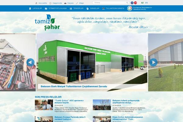 cleancity.az site used Temiz-sheher