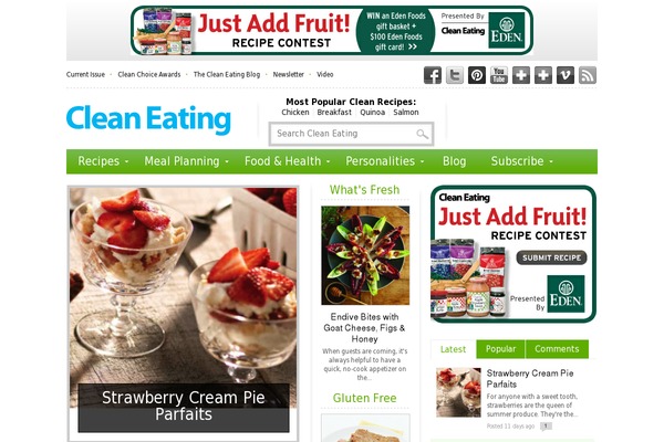 cleaneatingmag.com site used Cleaneating-child