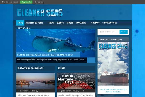 cleanerseas.com site used Bzine