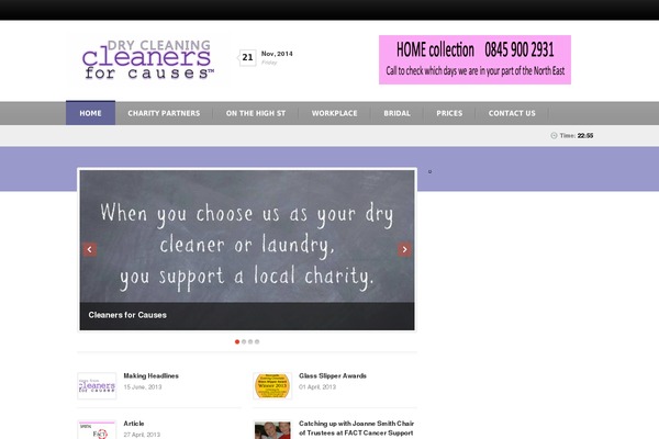 cleanersforcauses.com site used Business News