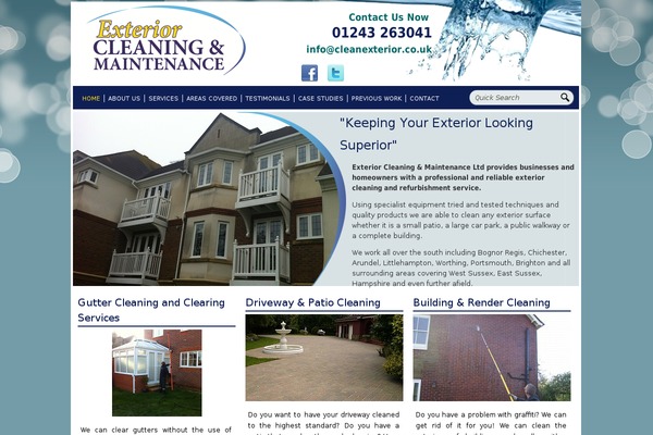 cleanexterior.co.uk site used Clean-exterior