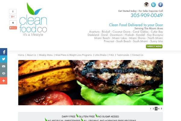 cleanfoodsmiami.com site used Cleanfood