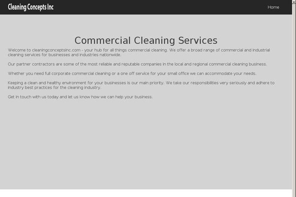 cleaningconceptsinc.com site used R7i
