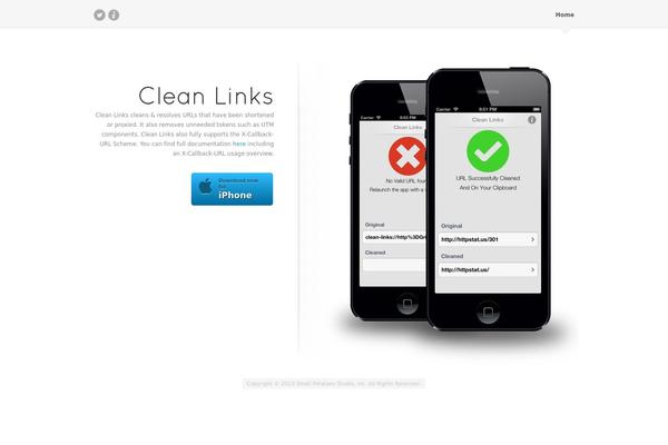 cleanlinksapp.com site used FluidApp