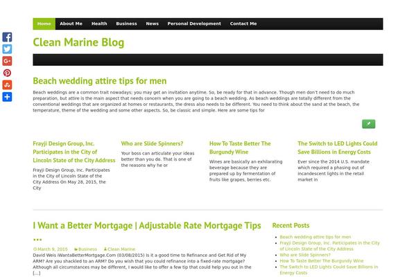 StrapVert theme site design template sample