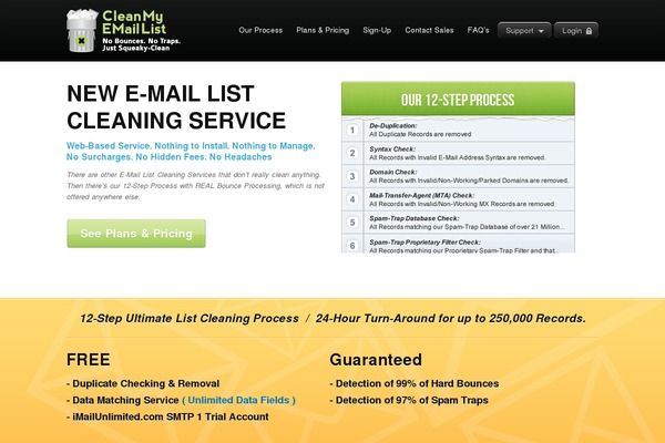 cleanmyemaillist.com site used Cmel-theme