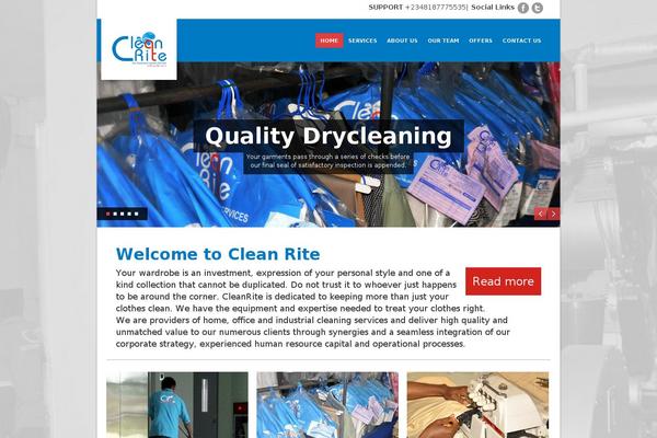 cleanritedrycleaning.com site used Clean-rite