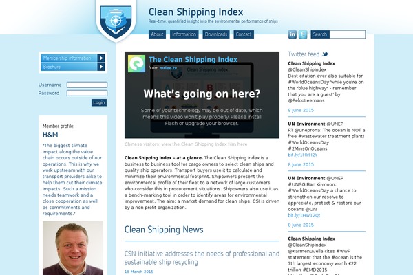 cleanshippingindex.com site used Cleanshippingproject