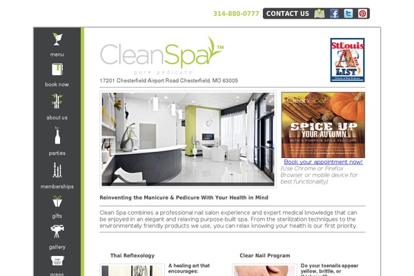 cleanspa.com site used Clean