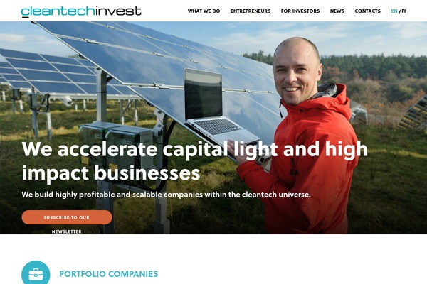cleantechinvest.com site used Cleantechinvest