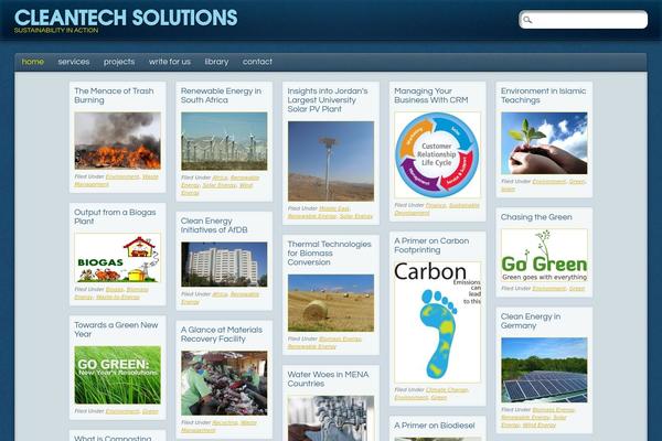cleantechloops.com site used Grid-magazine