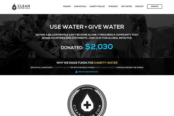 cleanwatercoin.org site used Cleanwatercoin