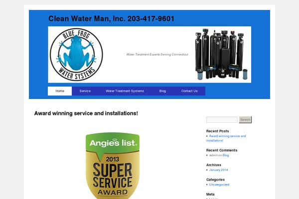 cleanwaterman.com site used My-lubith-theme-3