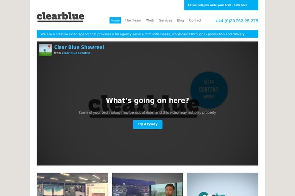 clearblue theme websites examples