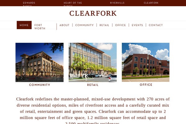 clearfork theme websites examples