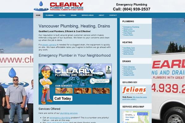Plumbing-child theme site design template sample