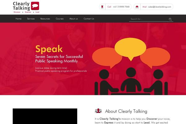 clearlytalking.com site used Clearly_theme