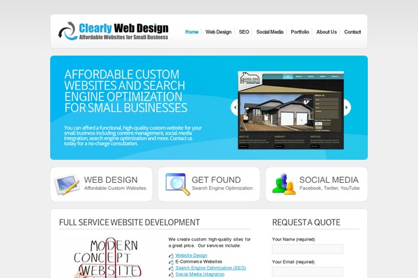 clearlywebdesign.com site used Cleano