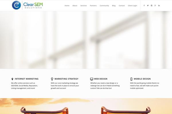 Enfold theme site design template sample