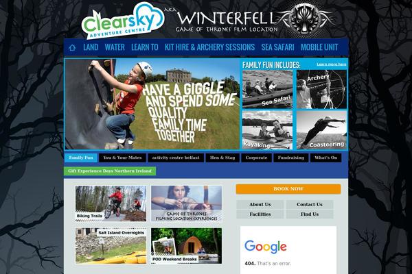 Clearsky theme site design template sample