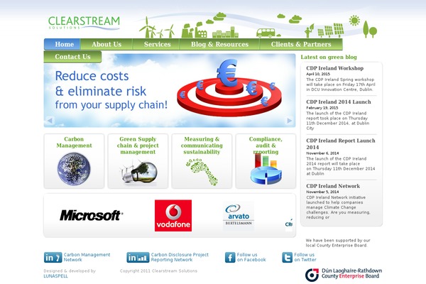 clearstreamsolutions.ie site used Clearstream