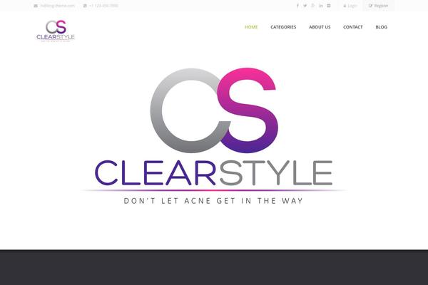 Linstar theme site design template sample