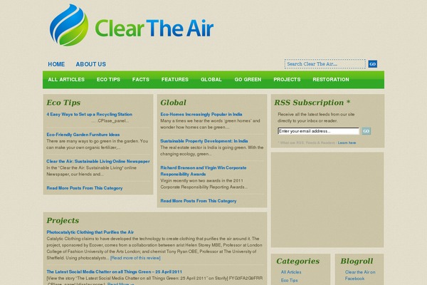 cleartheair.com.au site used Cleartheair