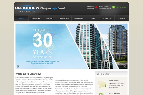 Clearview theme site design template sample