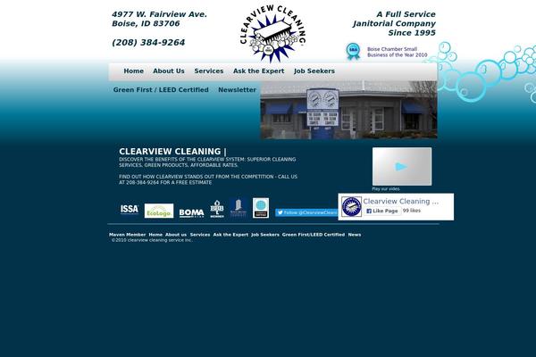 clearviewcleaning.biz site used Clearviewcleaning
