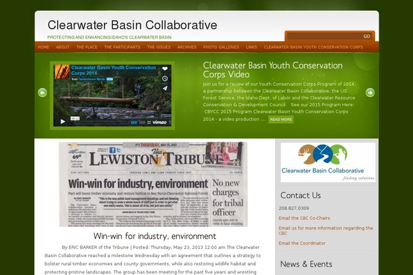 clearwaterbasincollaborative.org site used Ekologic