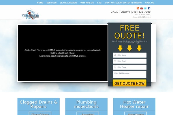 clearwaterplumbingnc.com site used Moving_company