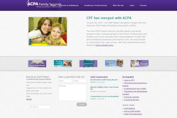cleftline.org site used Acpa