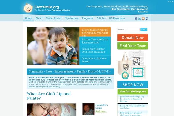 cleftsmile.org site used Theme1126