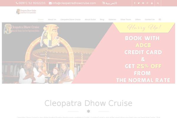 cleopatradhowcruise.com site used Cleopatra